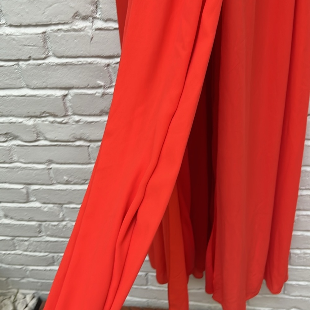 ASOS Bright Red Maxi Dress with Embellished Waist - Picture 7 of 16
